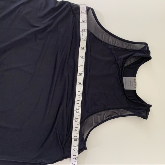 DYI Mesh Panel Tank Sz S Black Yoga Workout Run - Picture 4 of 9